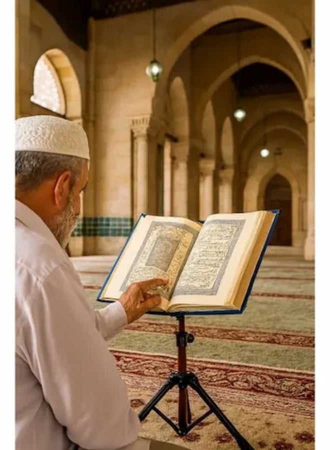 Tahajjud and Qiyam Holy Quran with Multi-Level Metal Stand - Image 1